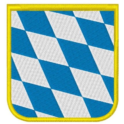 Bayern Wappen Aufnäher Patch blau weiß