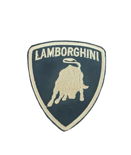 Lamborghini Logo Patch gold schwarz