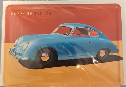 Porsche Postkarte blau 356