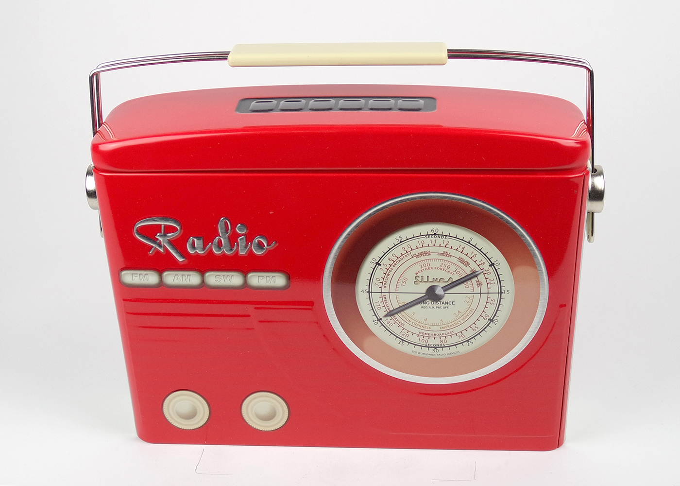 Bleckdose Radio rot klein