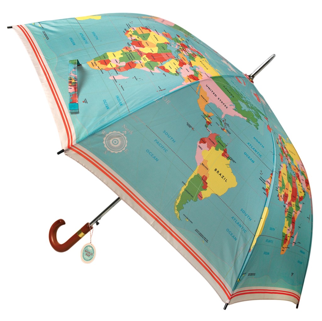 Regenschirm World Map