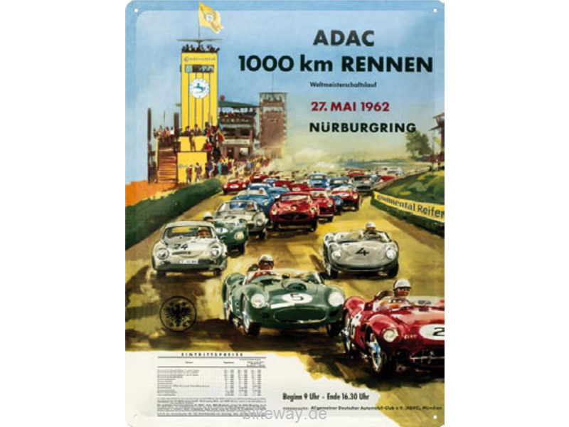 Metallschild ADAC Nürburgring