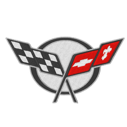 Corvette  Patch Aufnäher rund