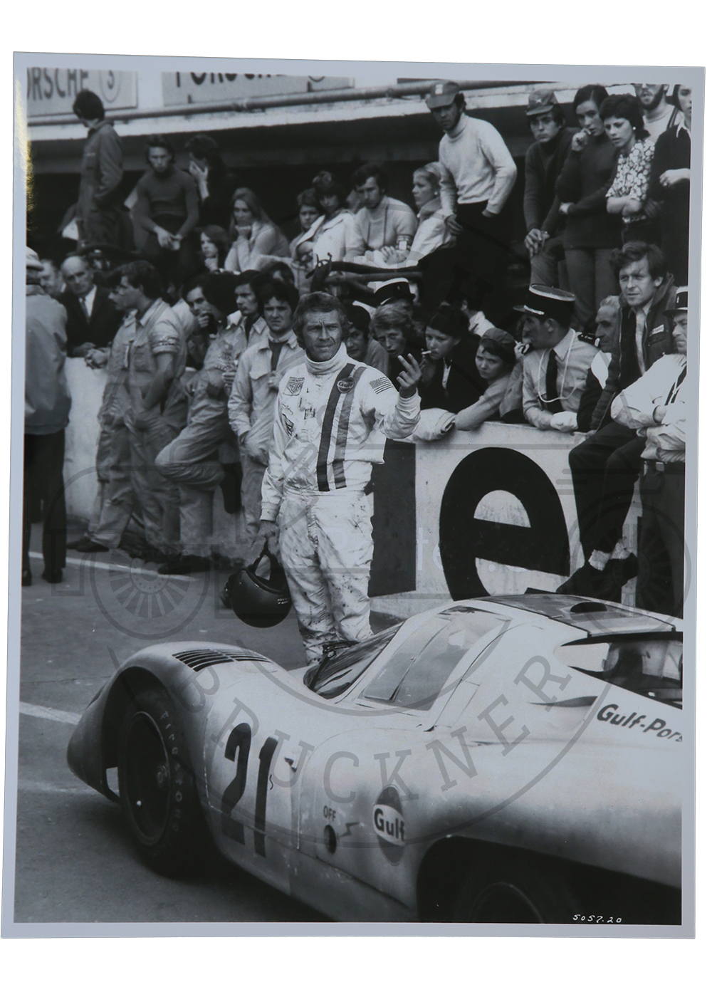 Foto Steve Mc Queen in Le Mans  1971