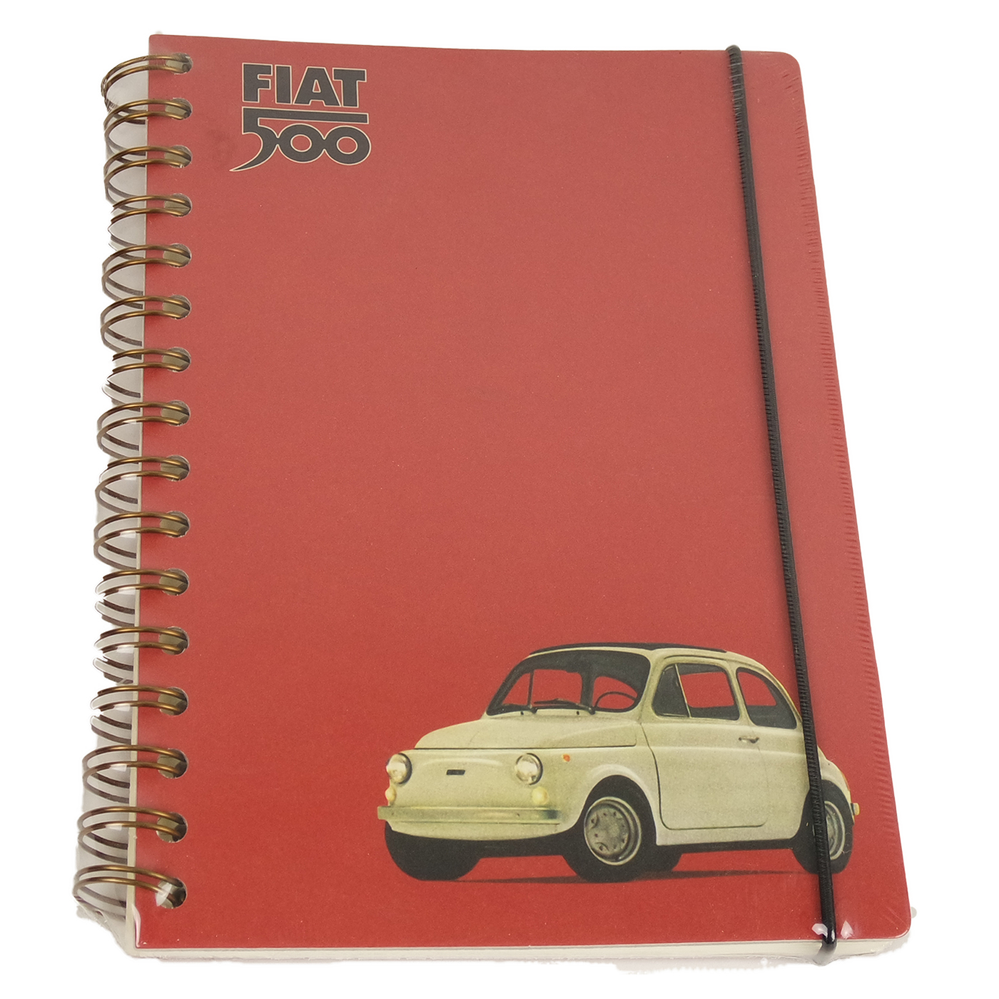 Notizbuch Fiat 500 rot