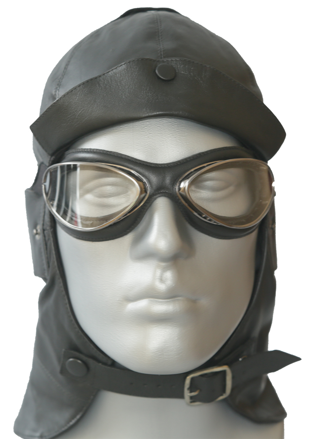 Aviator Brille in Chrom mit weicher Gesichtsauflage in schwarz Mod. 4602-MCN