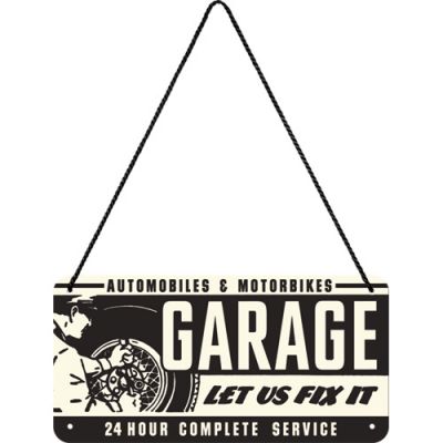 GARAGE let us fix it- Hängeschild aus Metall-Copy
