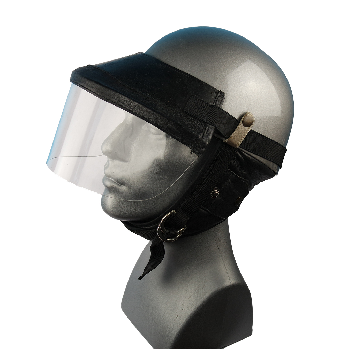 Steck-Visier für Classic Helme aus echtem Leder in schwarz