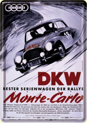 Blechpostkarte DKW