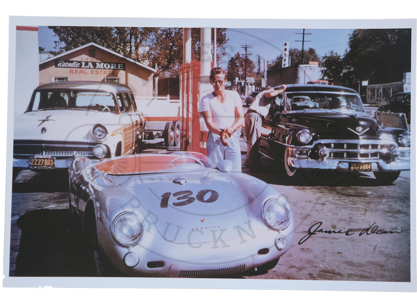 Foto James Dean mit Porsche