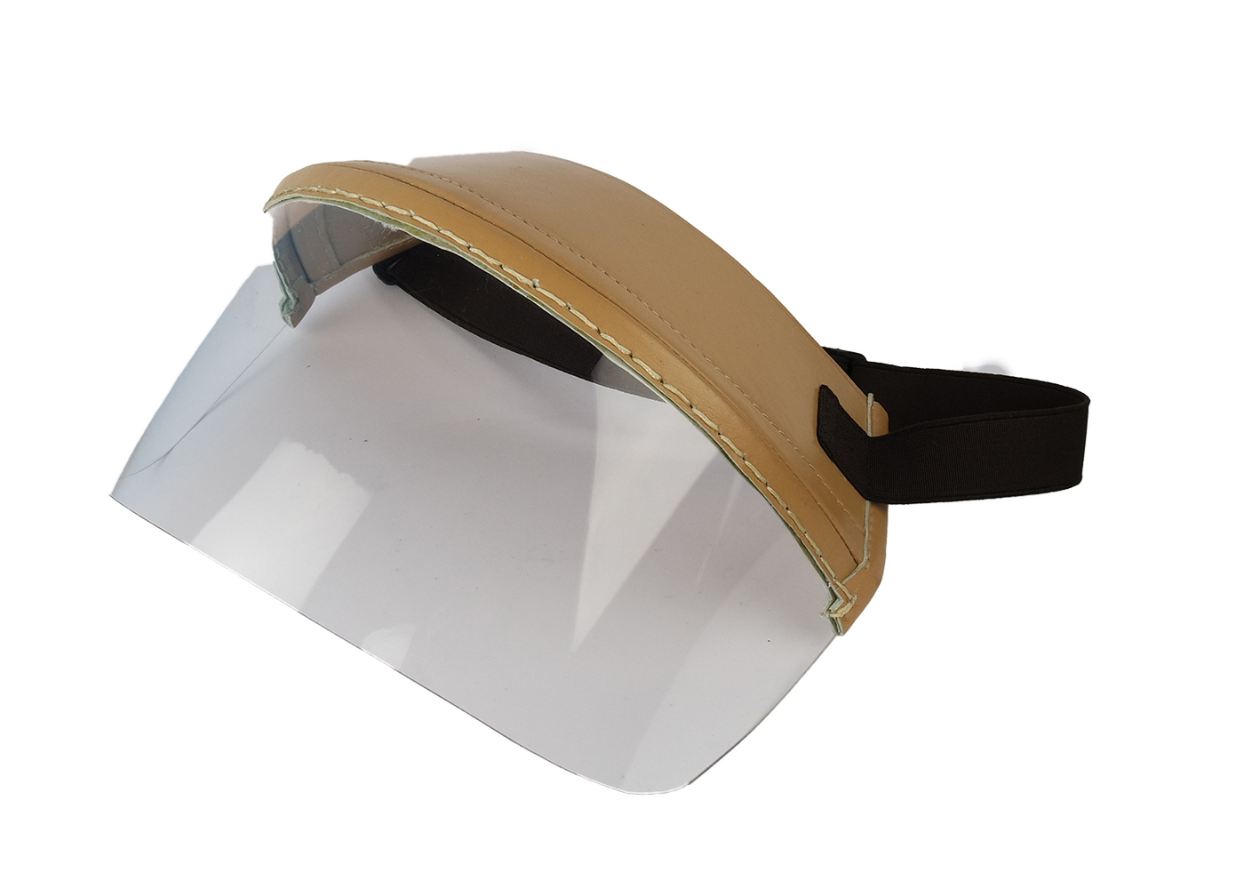 Steck-Visier für Classic Helme aus echtem Leder in beige