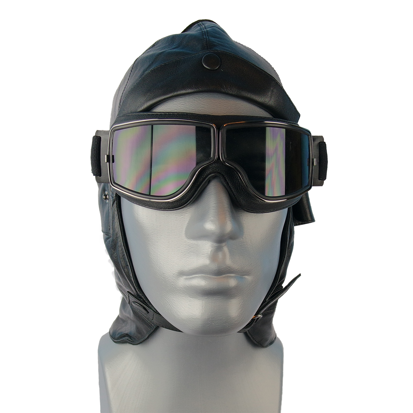 Aviator T2 Brille für Brillenträger in schwarz mit getöntem Glas rauch